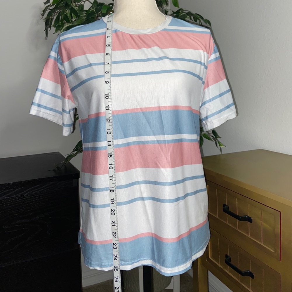 White Striped Tee - Picture 3 of 5
